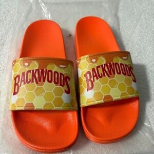 Backwoods Slides Sandals – Orange Honeycomb Size 8/41